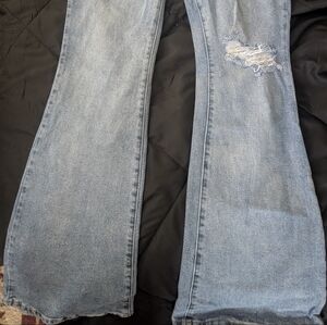 Distressed Flare Jeans